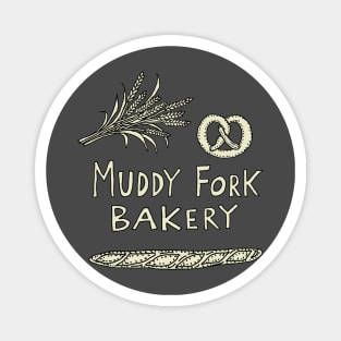 Muddy Fork Bakery in cream Magnet